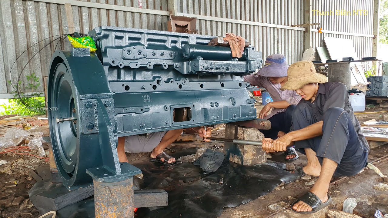 Phục hồi cummins N14,lấp ráp chi tiết từ A đến Z(old engine restoration)