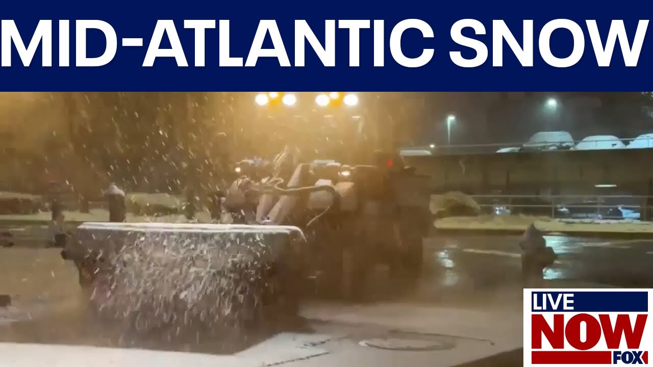 Mid-Atlantic snow melts as temperatures rise