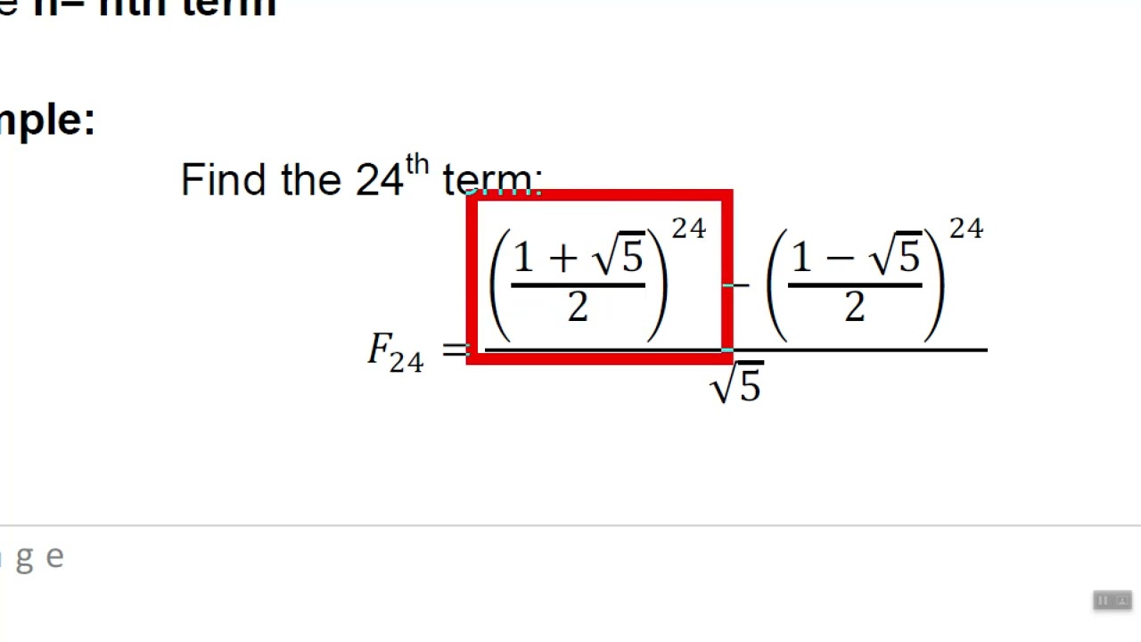 CALCULATOR TECHNIQUES to SOLVE FIBONACCI SEQUENCE USING BINET'S FORMULA