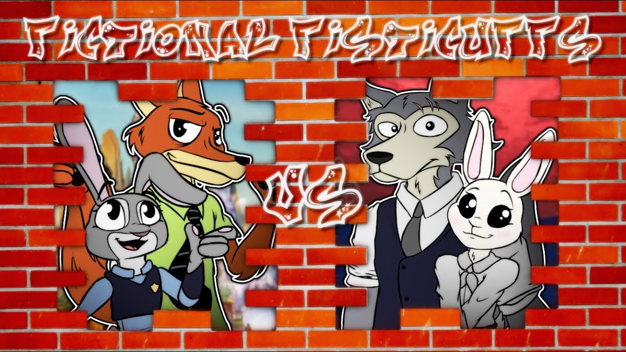 Fictional Fisticuffs | Nick Wilde and Judy Hopps vs Legosi and Haru