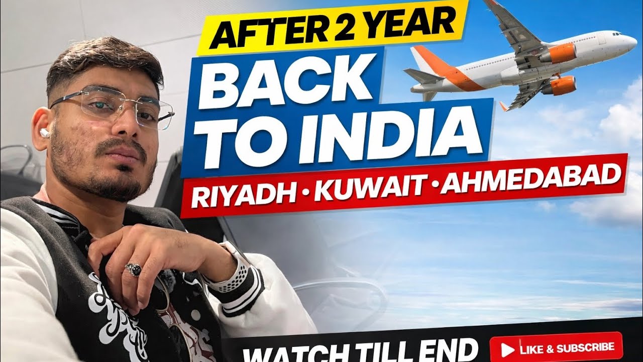 आज वो घड़ी आ ही गई जिसका मैं कब से इंतज़ार कर रहा था… 🥹✈️आख़िरकार इंडिया जाने का दिन आ गया 🇮🇳❤️
