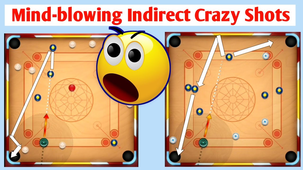 Carrom Pool Most Craziest Indirect Trick Shots Ever 😱🔥 In Carrom Pool