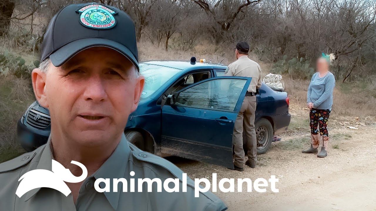 Control de permiso de pesca termina en arresto por posesión | Guardianes de Texas | Animal Planet