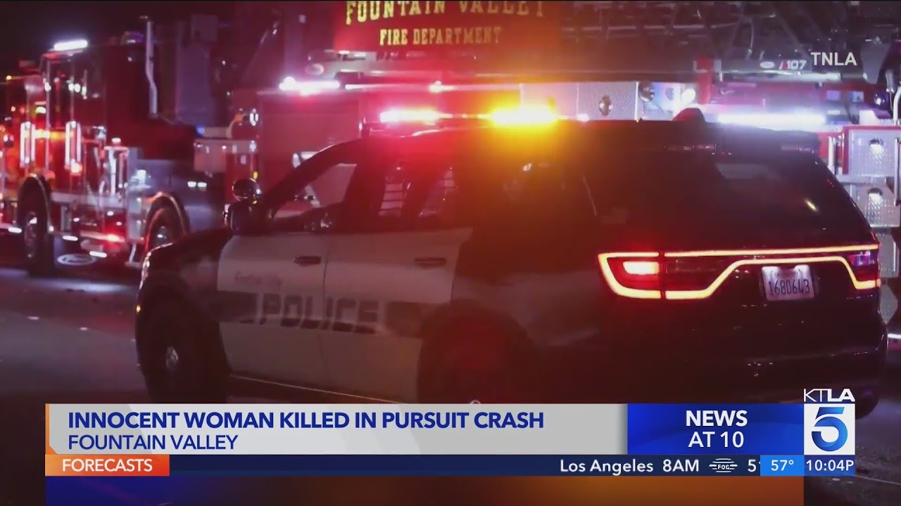 Innocent woman killed in pursuit crash in Orange County