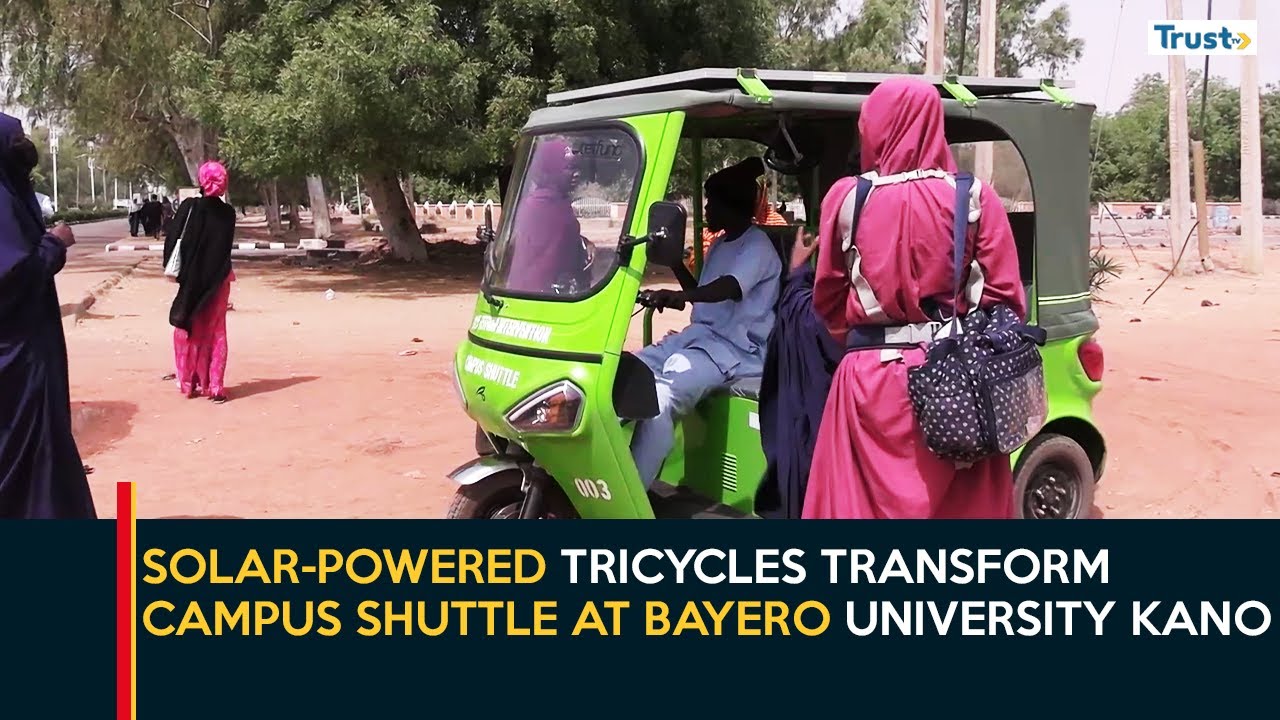 Solar-powered tricycles transform campus shuttle at Bayero University Kano