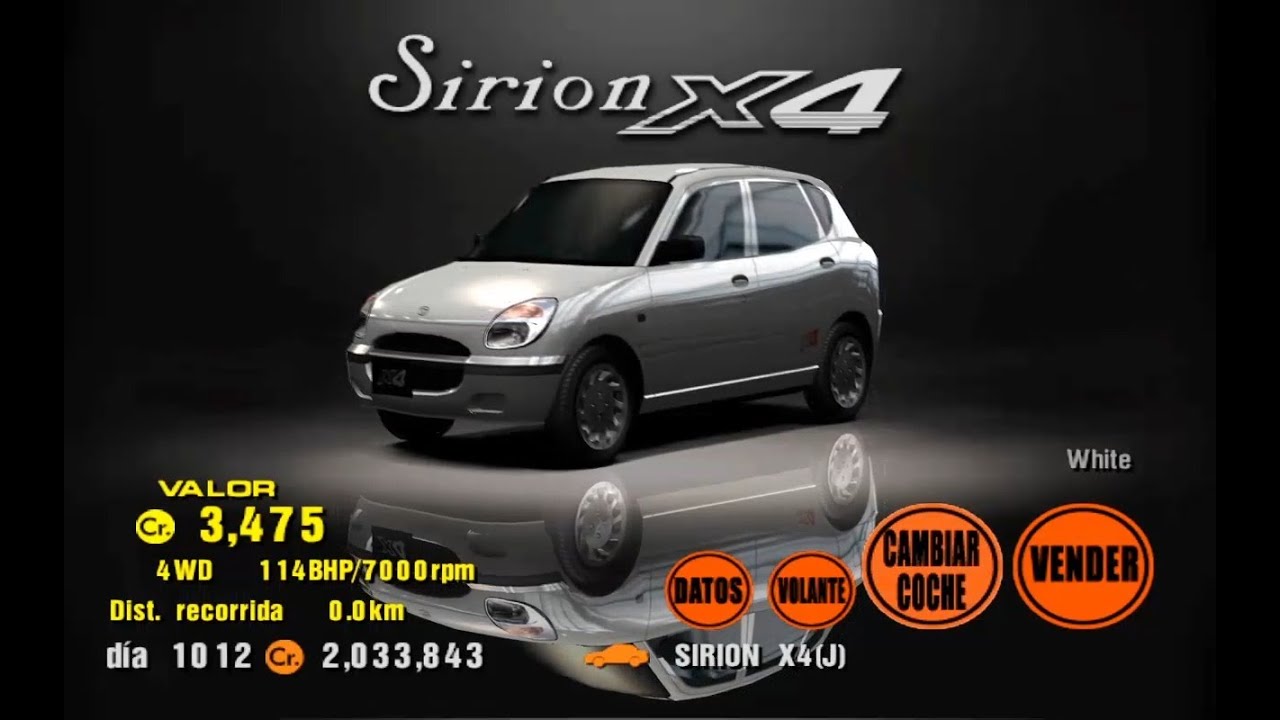Daihatsu Sirion X4 - Rendimiento (Prueba del Vehículo) - Gran Turismo 3: A-Spec