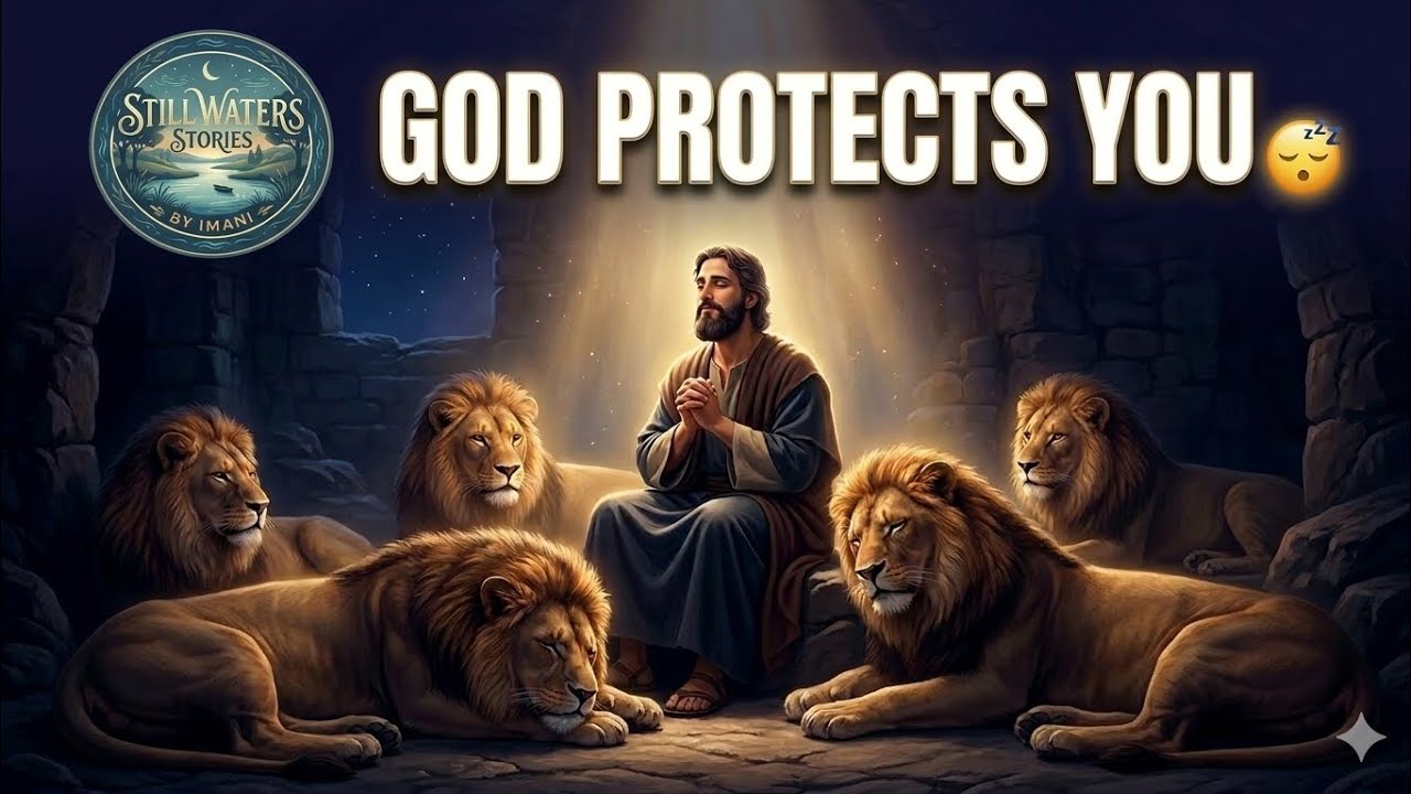 God Watches Over You Tonight 🦁 | Daniel in the Lion’s Den | Bedtime Bible Story for Sleep