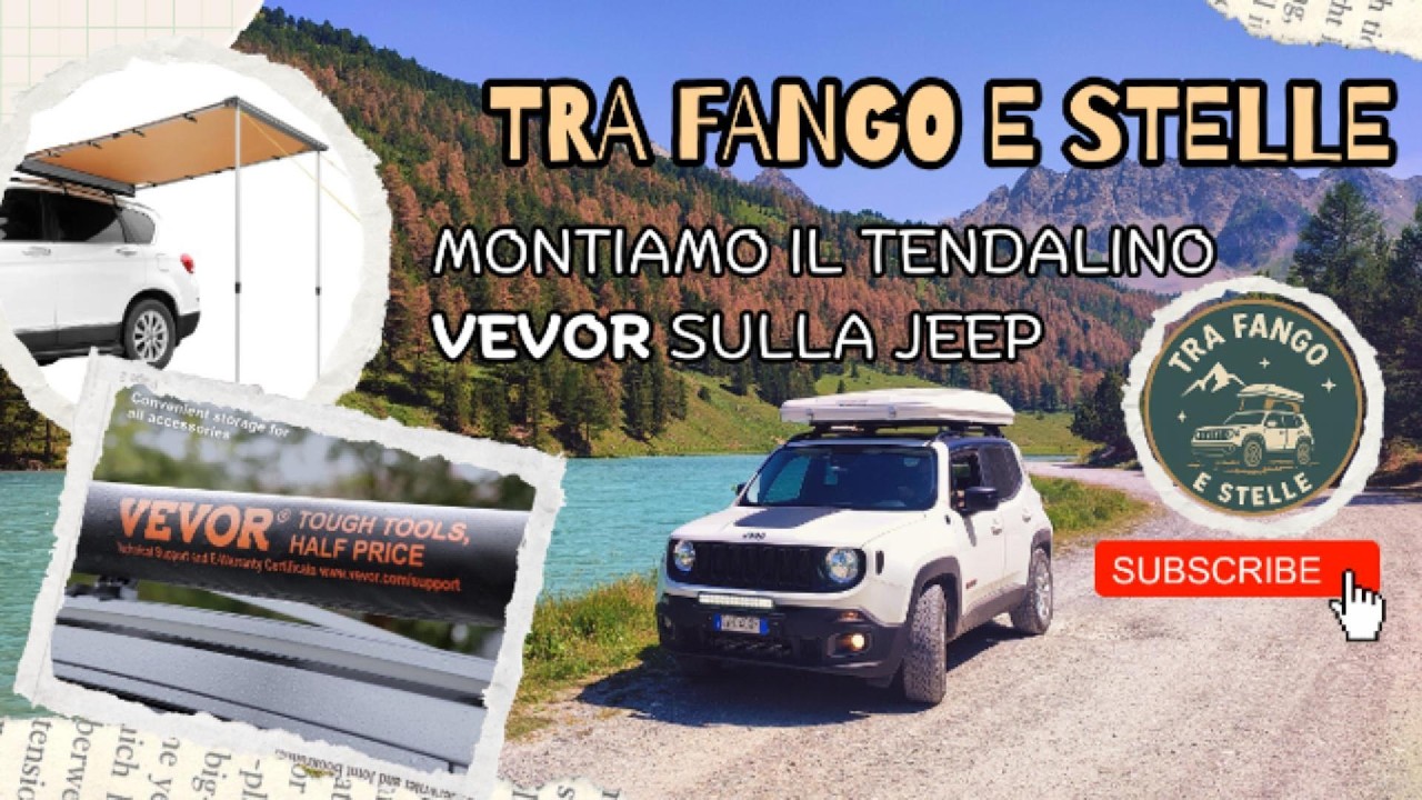 Montiamo il tendalino VEVOR sulla Jeep