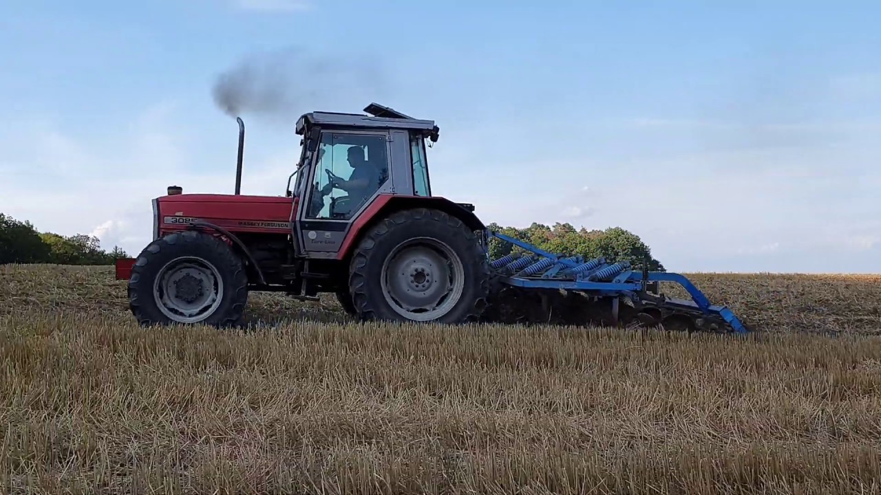 Grubbern 2019 mit Massey Ferguson 3085 und Lemken Smaragd 90