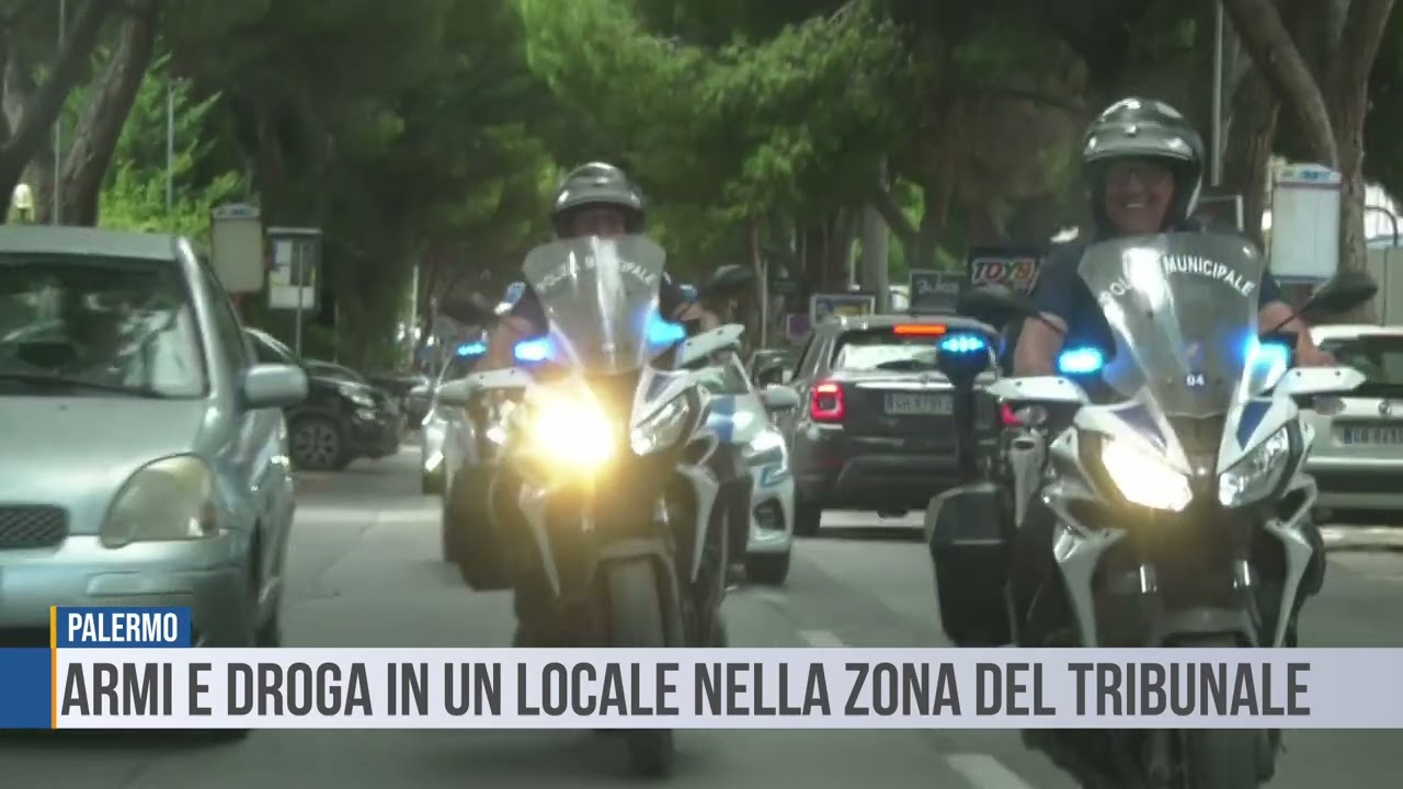 Palermo: armi e droga in un locale nella zona del tribunale