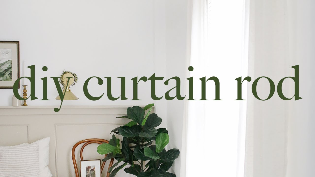 DIY Curtain Rod & Bracket