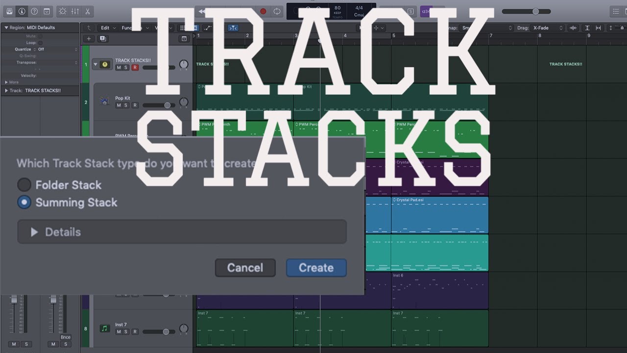 ПОЛНОЕ руководство по отслеживанию стеков в Logic PRO X!