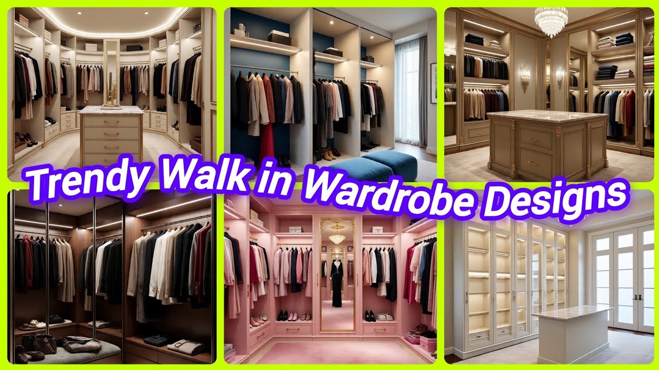 Walk in Wardrobe Designs | Modren Luxury Closet Designs | Wardrobe Designs for Storage 