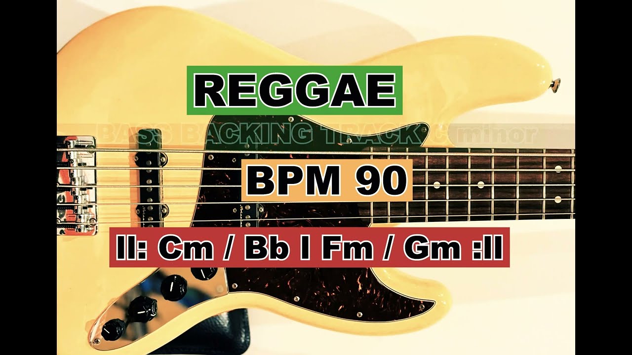 Reggae Bass Backing Track C minor