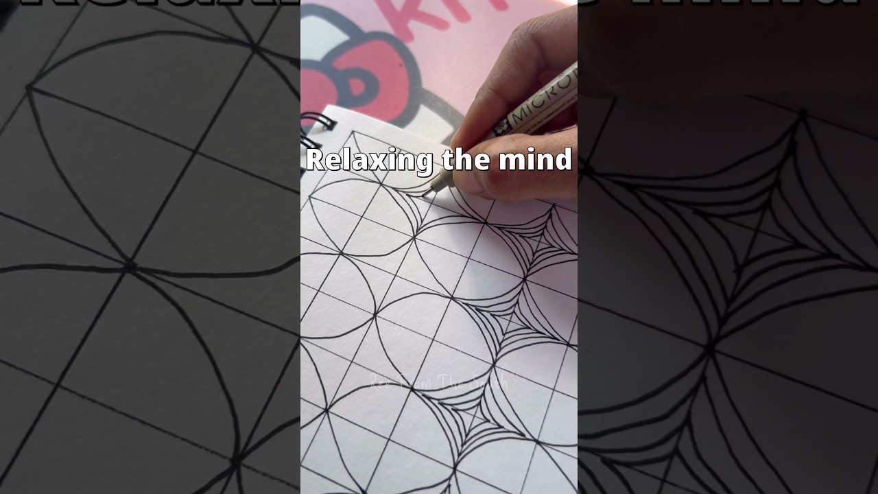 Day 1 | Patterns to relax your mind #arttherapy #relaxing #relaxyourmind #zentangle #doodle