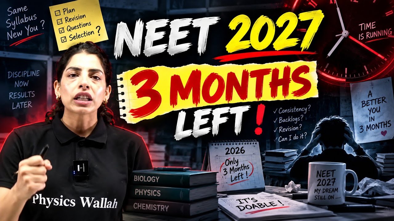 WATCH THIS Before NEET 2027 | Only 3 Months Left in 2026! 🔥