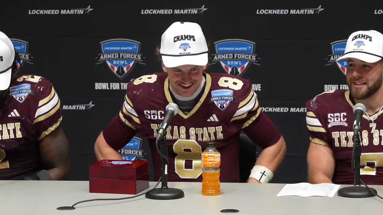 FB | Student-Athlete Postgame vs Rice | Lockheed Martin Armed Forces Bowl
