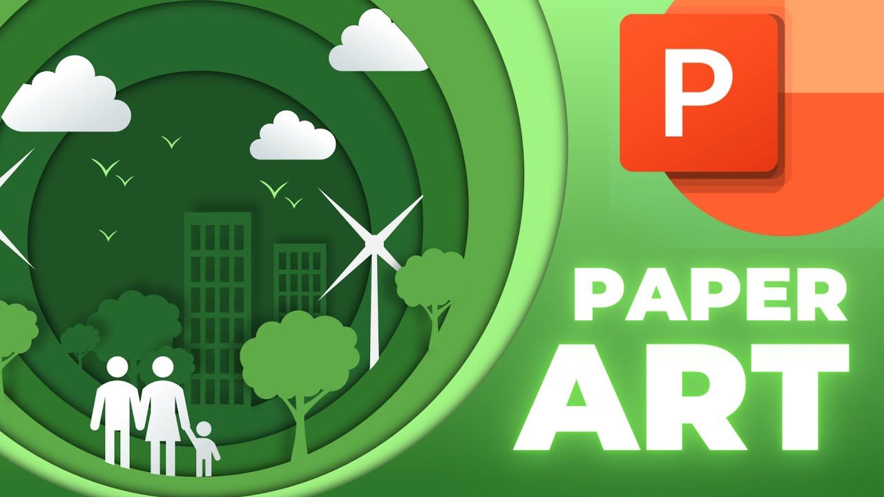 How to Make Paper Art in PowerPoint 🌳
