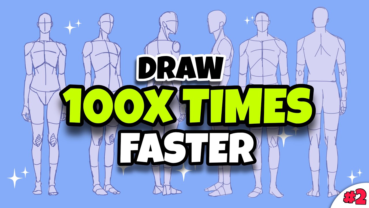HOW to DRAW ANATOMY 100x TIMES  FASTER (TRY)