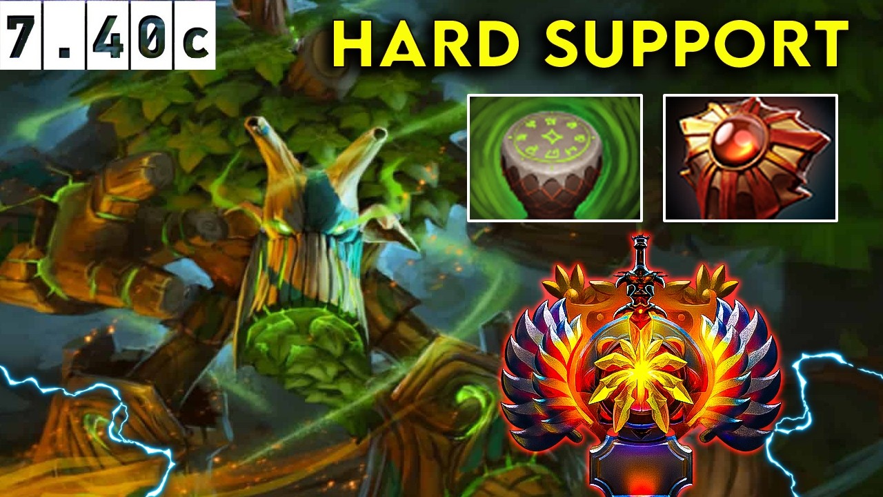 Treant Protector 🌳 Immortal Hard Support  - Dota 2 Patch 7.40c Pro Pub Gameplay