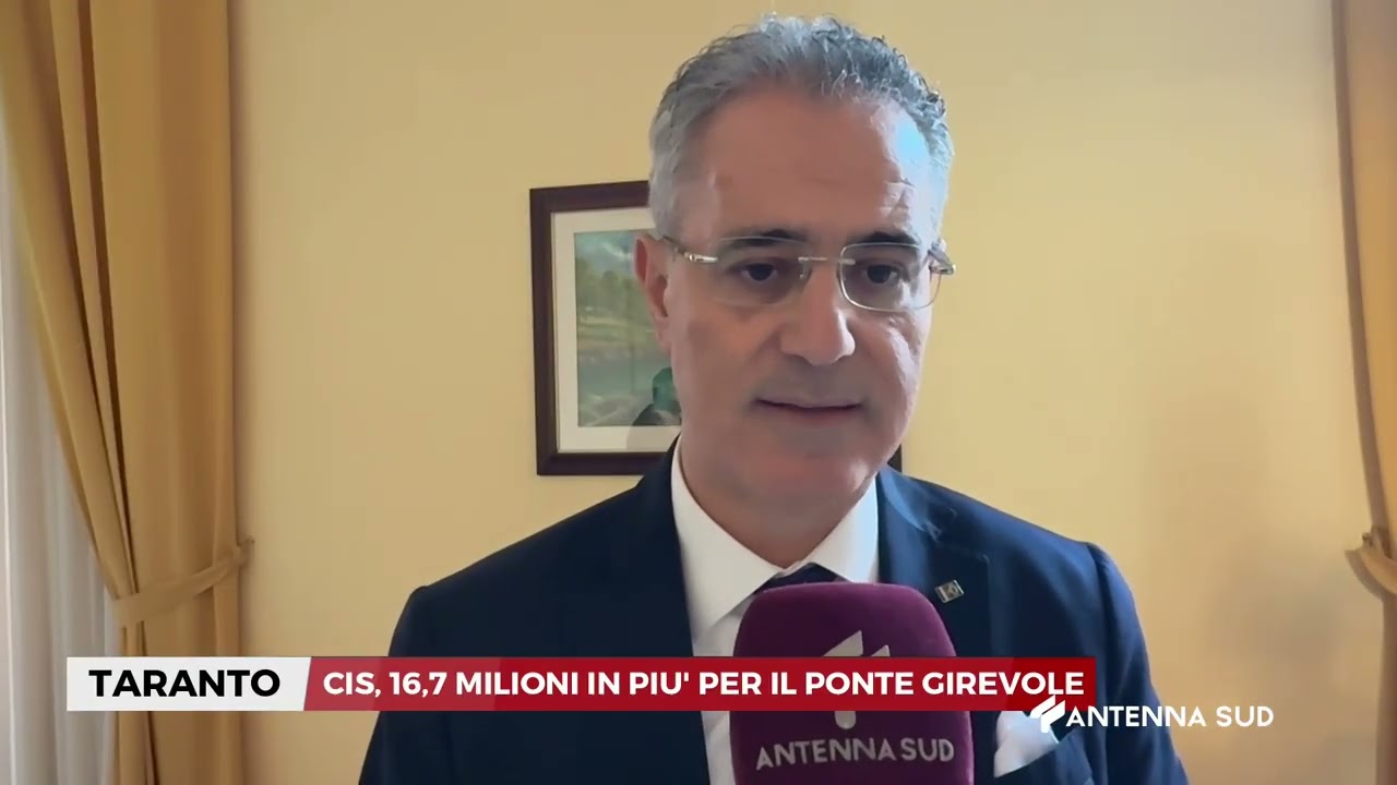 31 GENNAIO 2026 - TARANTO - CIS, 16,7 MILIONI IN PIU' PER IL PONTE GIREVOLE