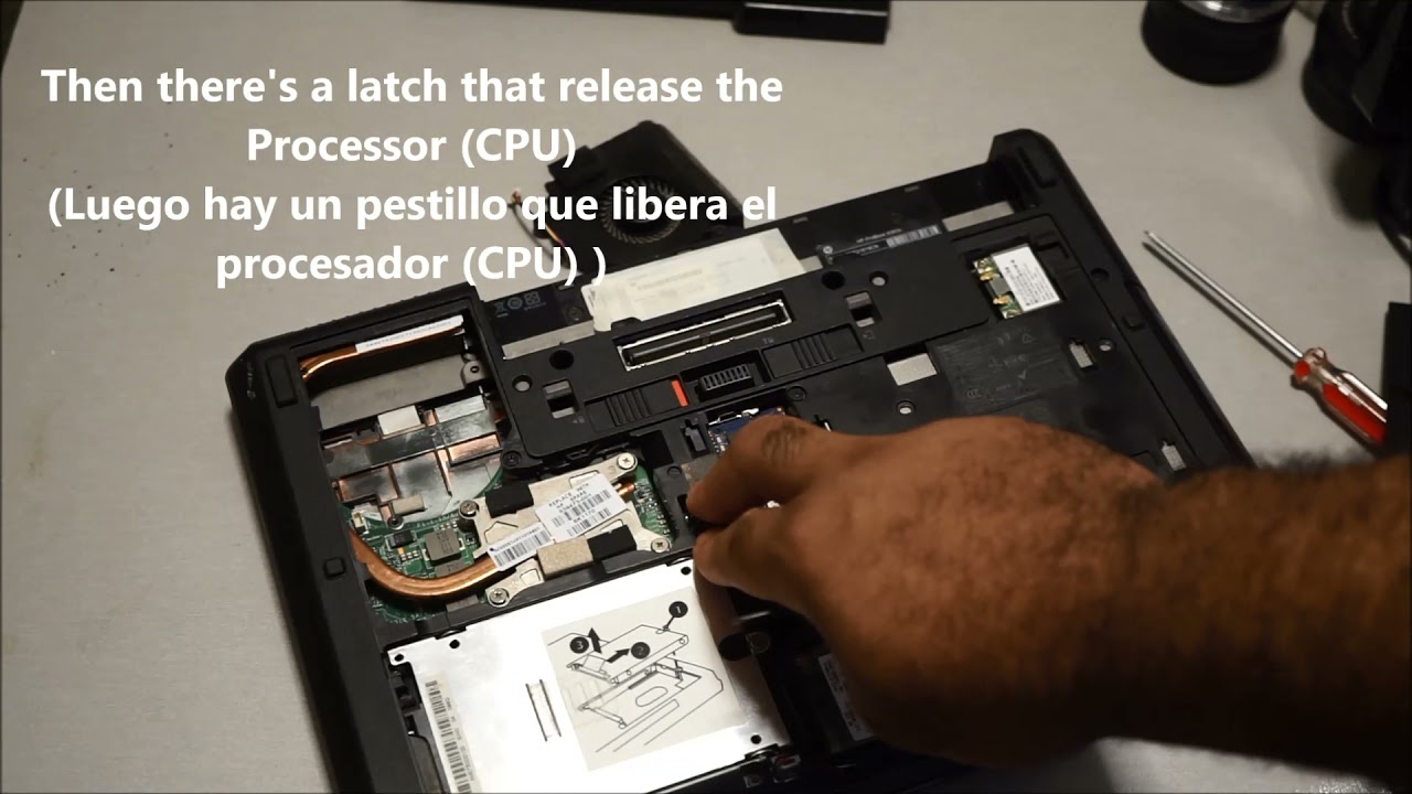Upgrading The CPU / Processor on the HP 6360 (b) Laptop (Spanish Subs)