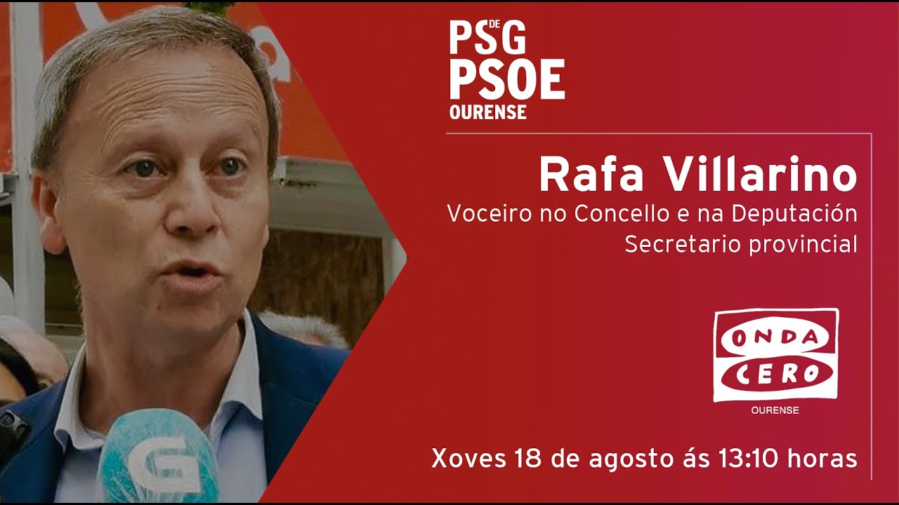 ENTREVISTA 📻 | Rafael Rodríguez Villarino en Onda Cero Ourense