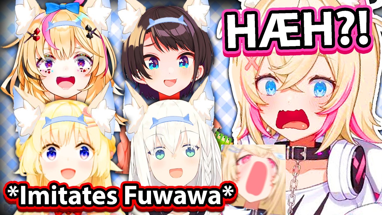 HoloJP Imitating Fuwawa's Voice in front of Mococo is PEAK COMEDY 【Hololive】