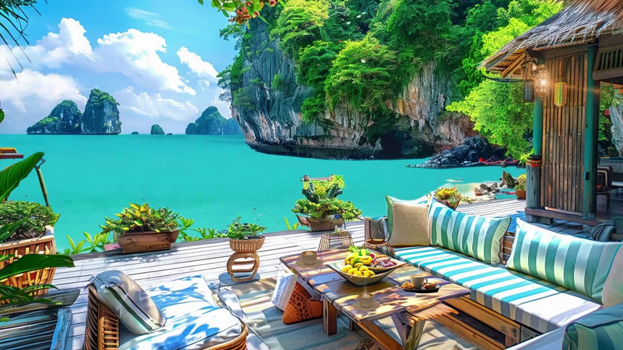 A Quiet Tropical Morning 🌊 | Sea Breeze, Light & Calm Ambience