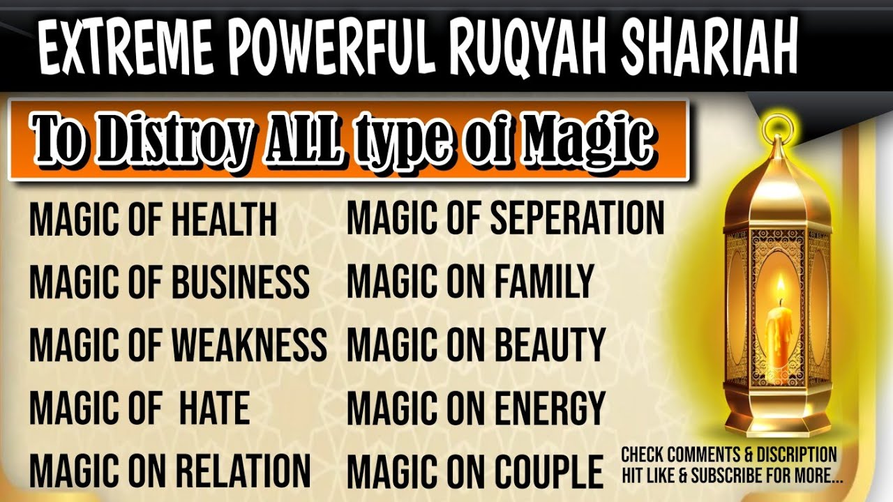 Tested and Trusted Ruqyah to return Black Magic Back To the Sender! Prensent with LOVE,