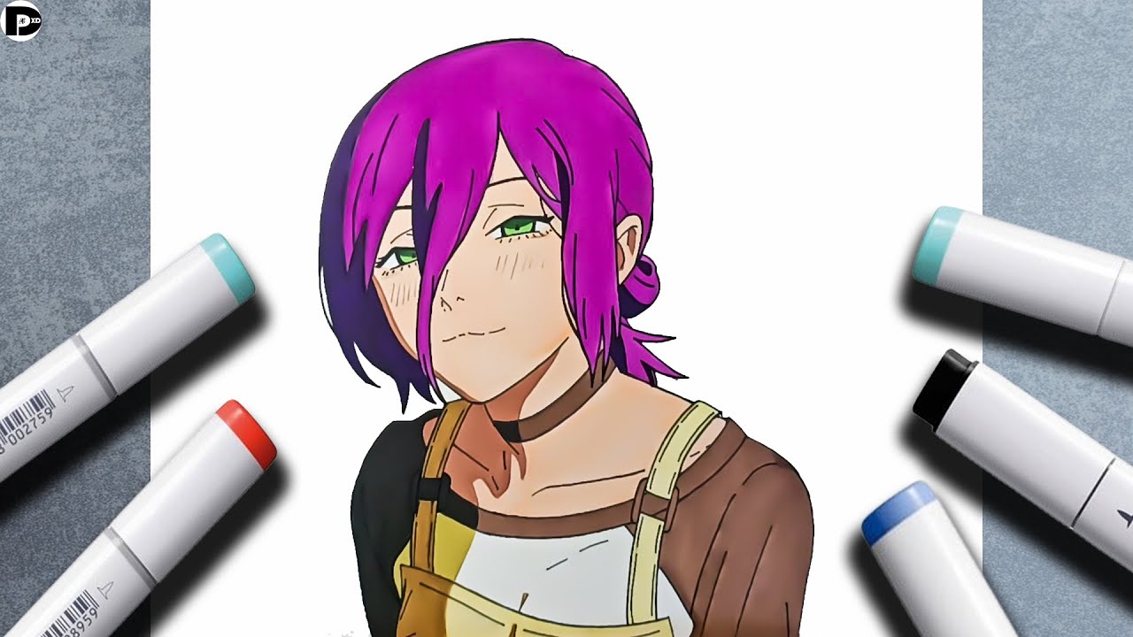 How to Draw REZE from Chainsaw Man Movie (Full Step-by-Step Tutorial!)