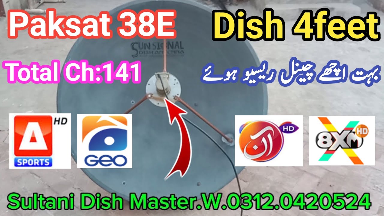 Paksat 38E New Channel List Update 2024 || Dish Saiz 4feet