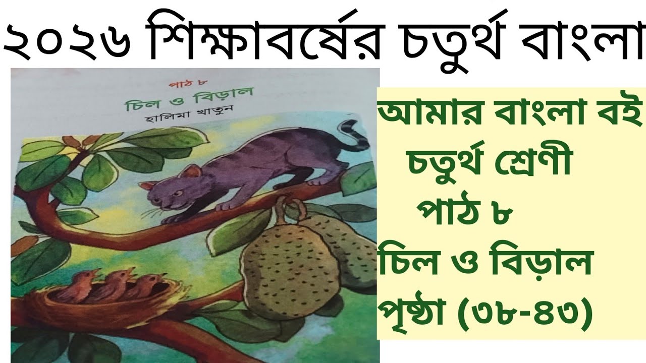 Shocking Story of The Kite & The Cat 😱🐦 | চিল ও বিড়াল | Class 4 Bangla Lesson 8 Full Explanation