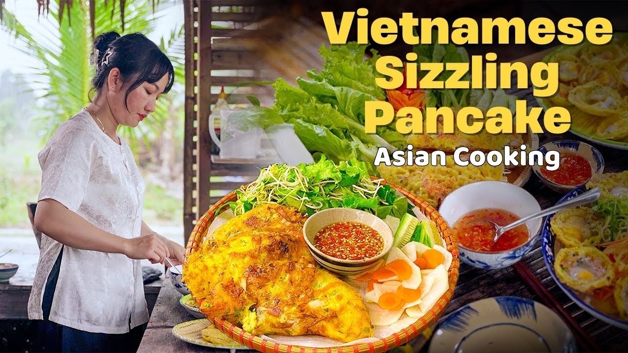 Banh Xeo 'Vietnamese Sizzling Pancake' – The Essence of Vietnamese Cuisine | Asian Cooking