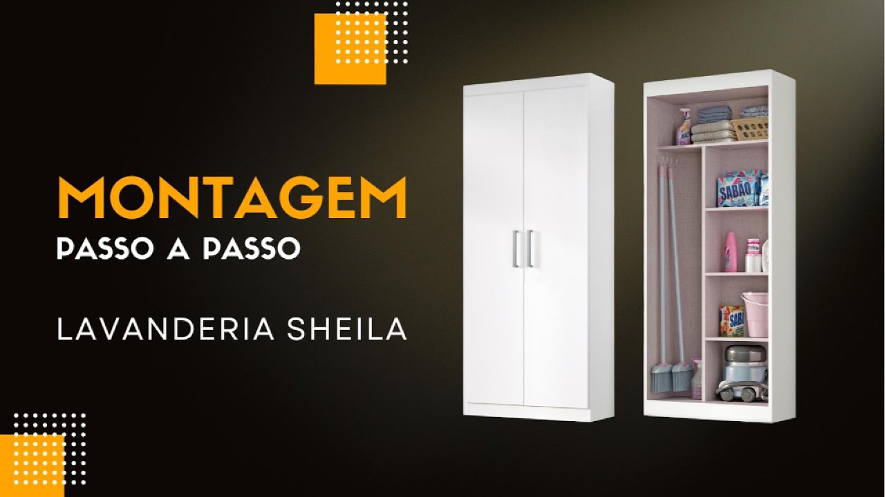 Lavanderia Sheila - Montagem Completa - Tonielque Móveis