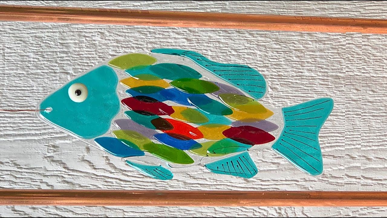 Fused Glass Garden Art with Copper Framing