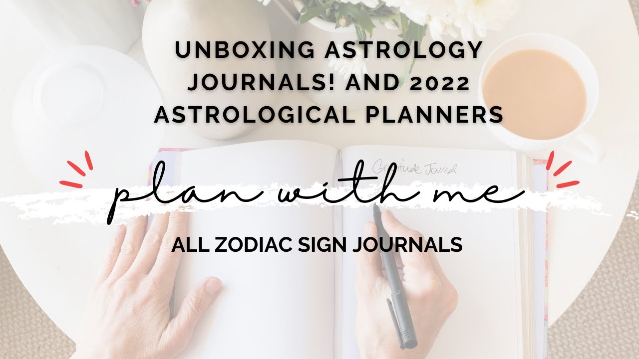 Unboxing Astrology Journals : ✍️Journal with Astrology and Astrological Planners