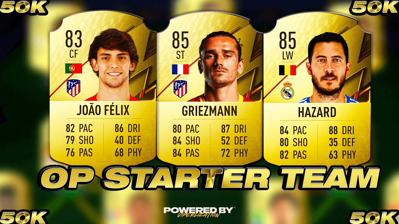 FIFA 22 BEST 50K STARTER TEAM!! 50000 COIN SQUAD BUILDER!! - FIFA 22 ULTIMATE TEAM