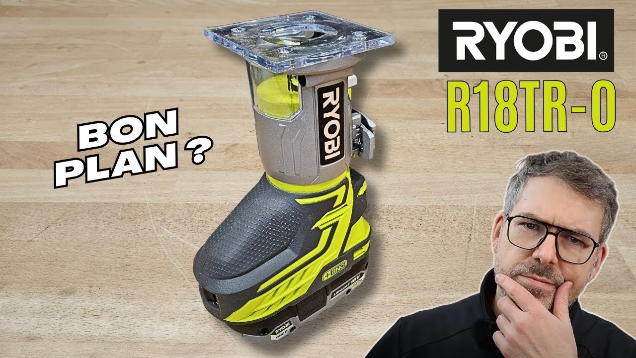 Affleureuse Ryobi R18TR : TEST / AVIS