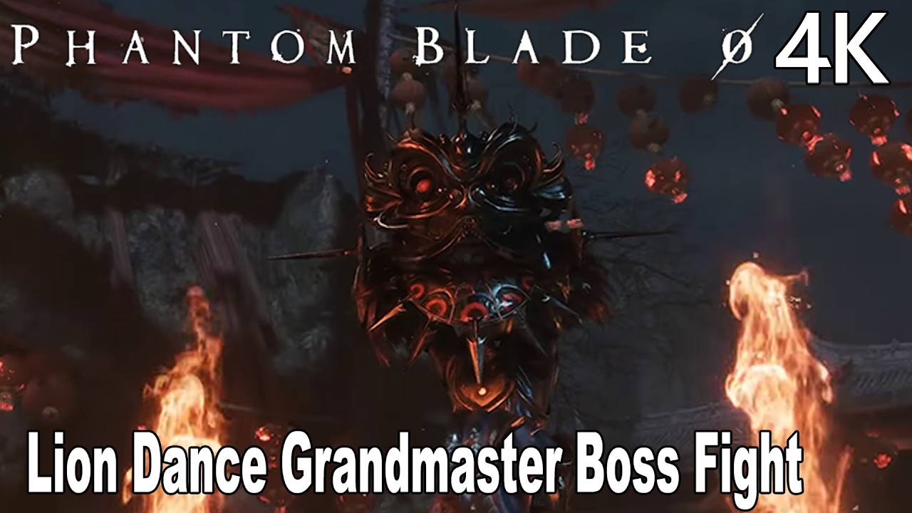 Phantom Blade Zero Lion Dance Grandmaster Boss Fight 4K