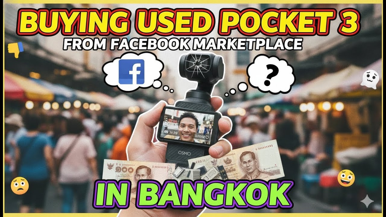 Покупка подержанного Pocket 3 на Facebook Marketplace в Бангкоке.