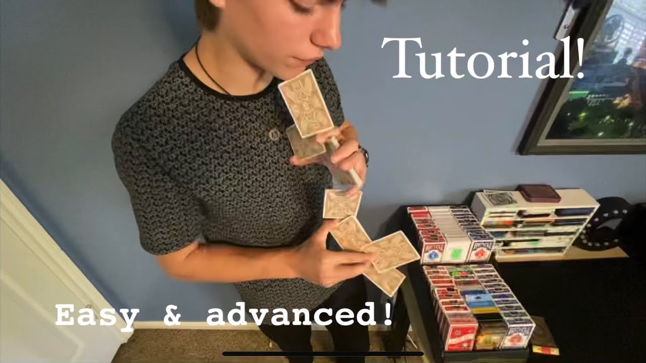 Worm cardistry variation tutorial! Easy & advanced versions! (Insane)