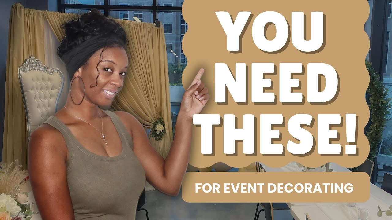 Event Decorators... Don't Forget to Bring These Supplies To Your Events!