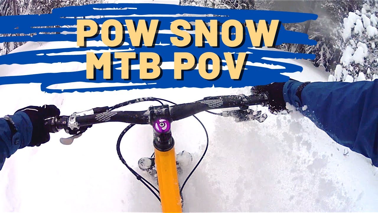 Beginner in Deep Snow - MTB Powder snow POV