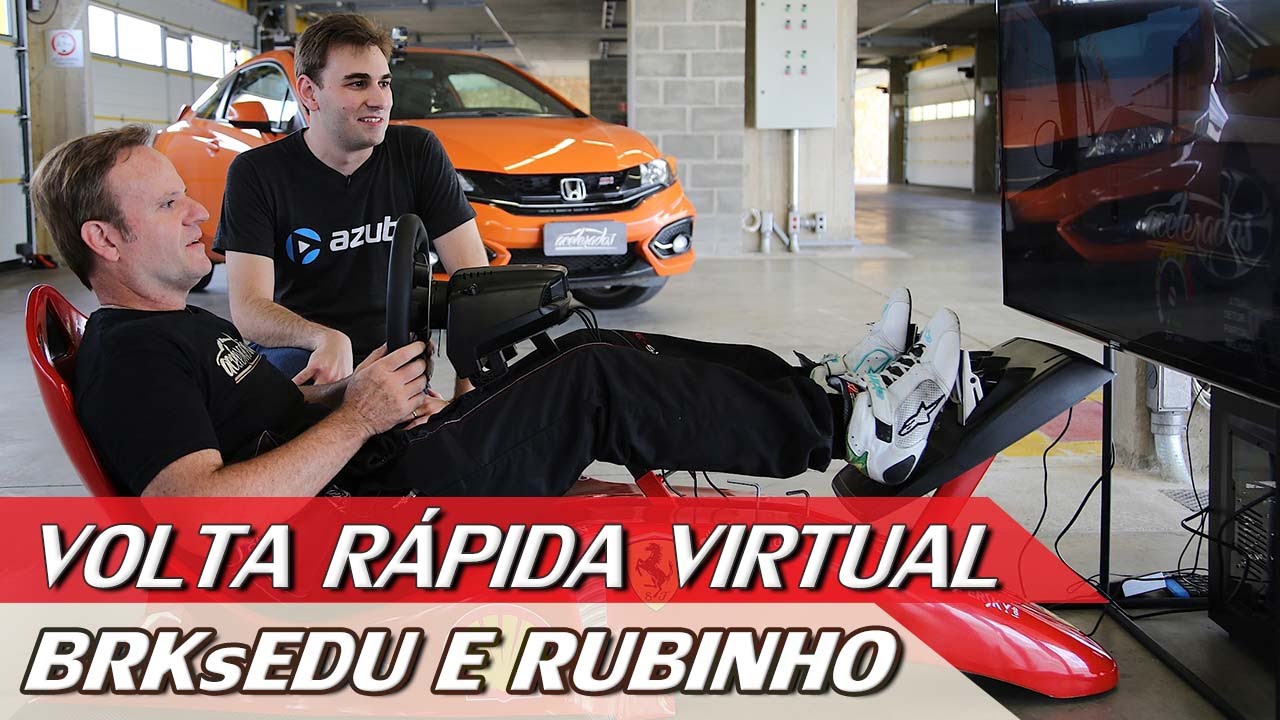 BRKsEDU E RUBENS BARRICHELLO - VOLTA RÁPIDA VIRTUAL #1 | ACELERADOS