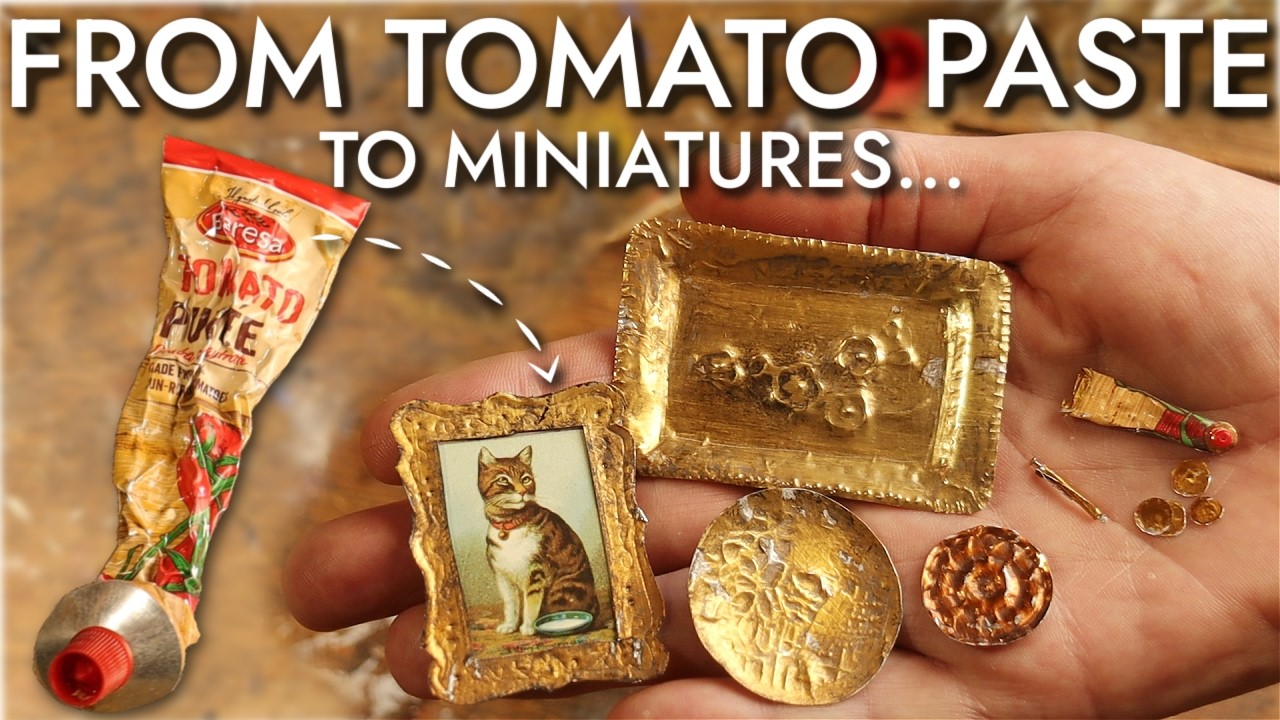 Surprisingly Easy Miniatures Made From An Empty Tomato Paste Tube!