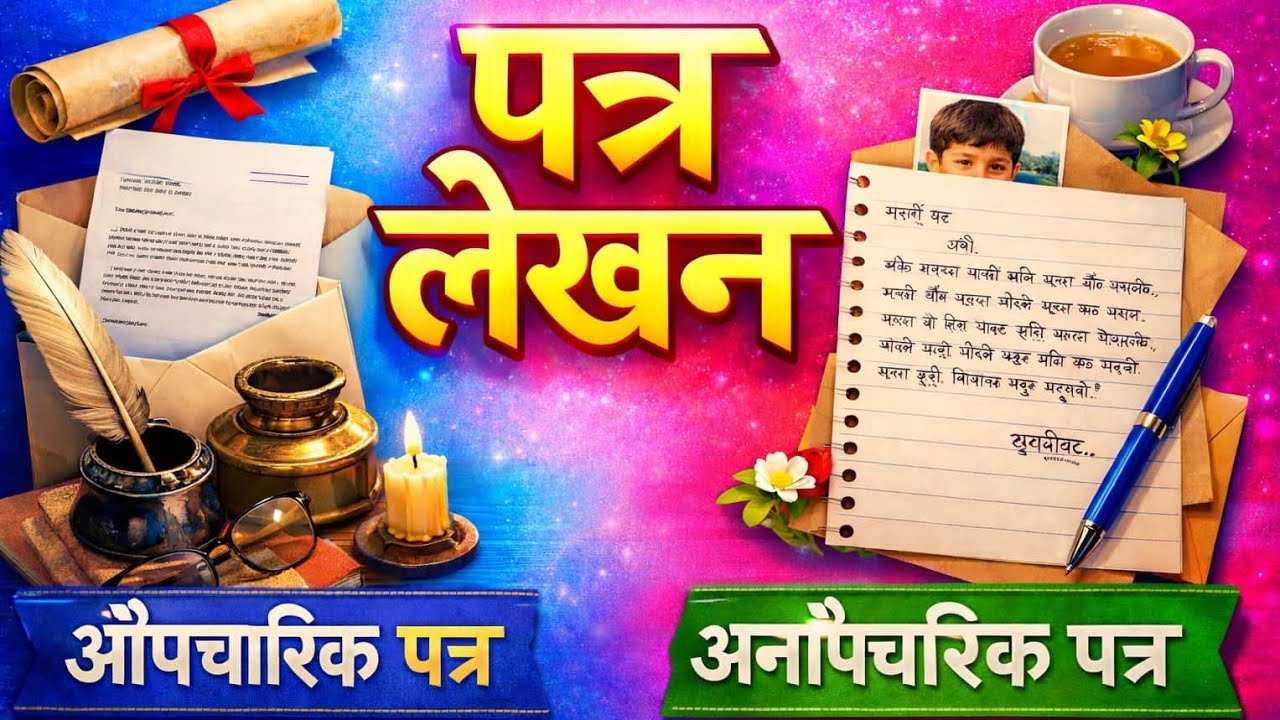 Patra lekhan – Aupcharik Patra and Anopcharik Patra | Hindi vyakaran | ICSE and CBSE 