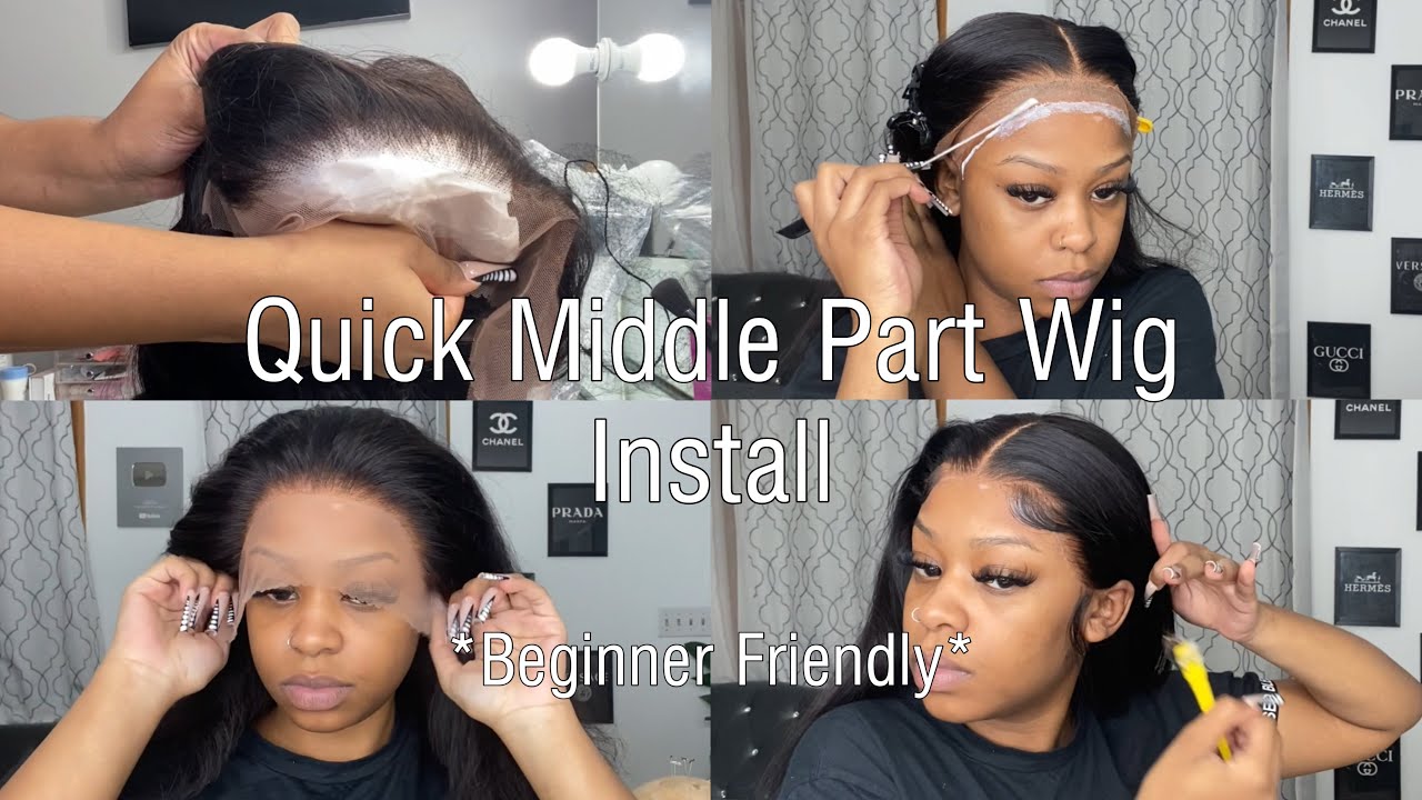 Quick BUSTDOWN Middle Part Wig Install | ft. Sunber Hair | Black Friday Sale