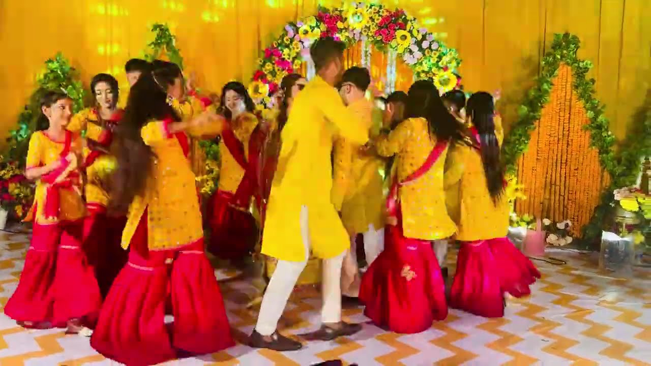 Eity And Antora Group Dance In Haldi Ceremony ￼| Talha & Eity |