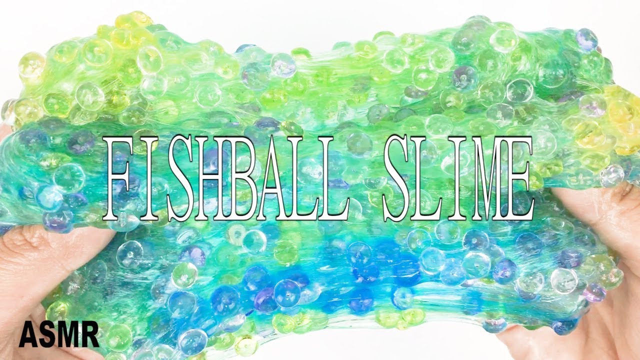 【スライム】✨ガラス玉フィッシュボールスライム✨fishball slime